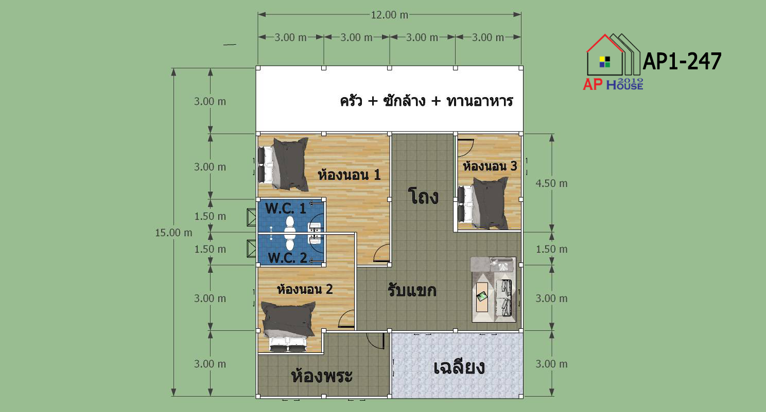 แปลนชั้นที่ 1