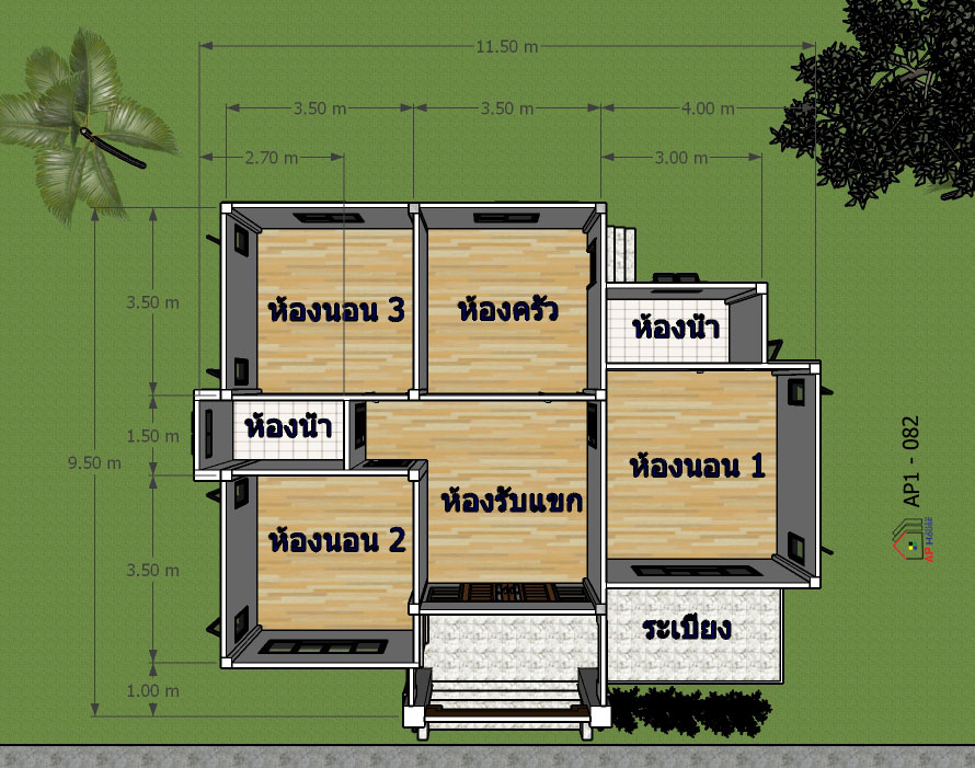 แปลนชั้นที่ 1